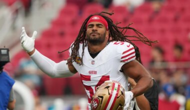 Fred Warner reacts to 49ers signing WR Mike Evans