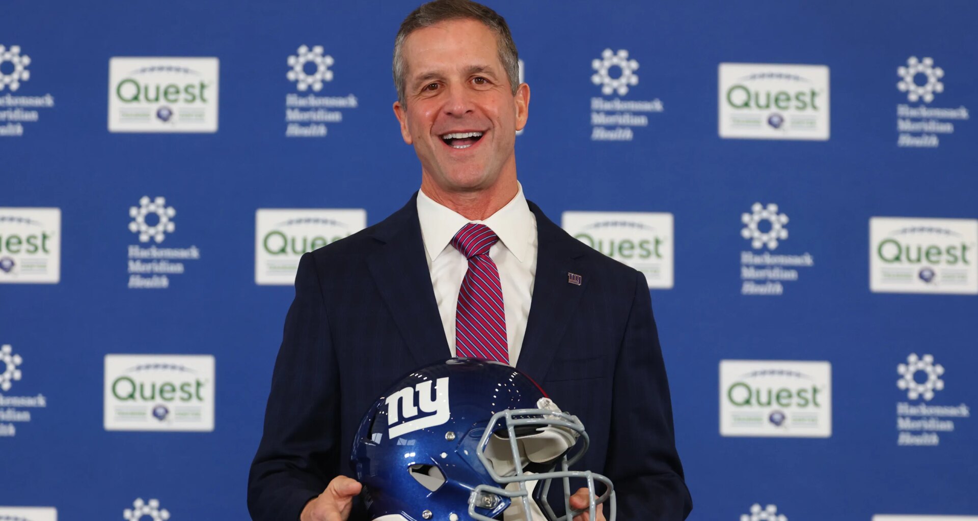 Giants coach John Harbaugh reveals two new team mottos
