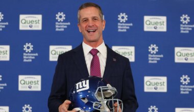Giants coach John Harbaugh reveals two new team mottos