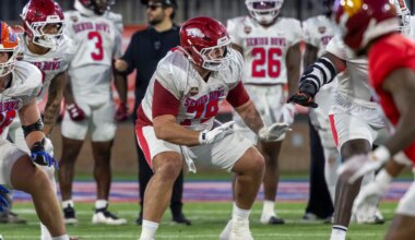 No. 53, Arkansas OL Fernando Carmona