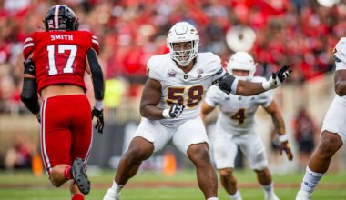 Top performers at offensive linemen, including 40 times