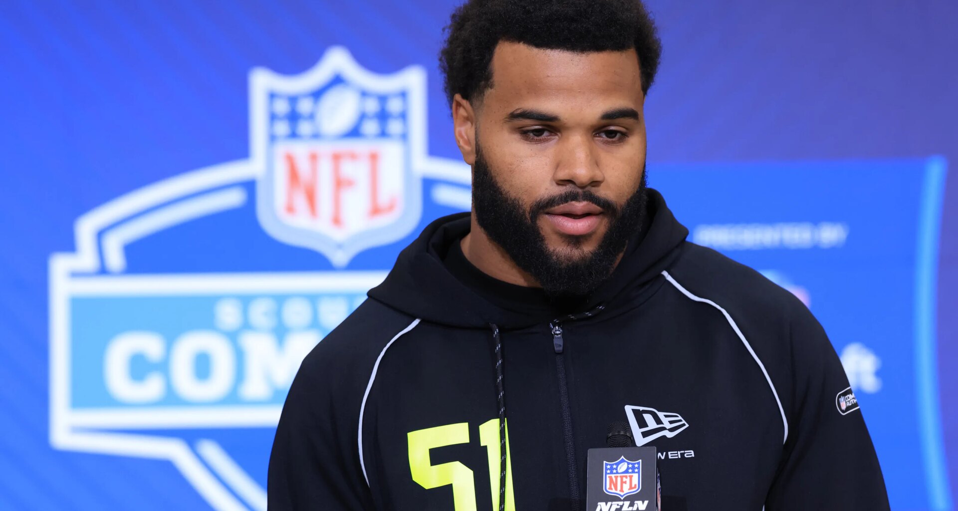 Detroit Lions meet with Miami EDGE Akheem Mesidor at NFL combine