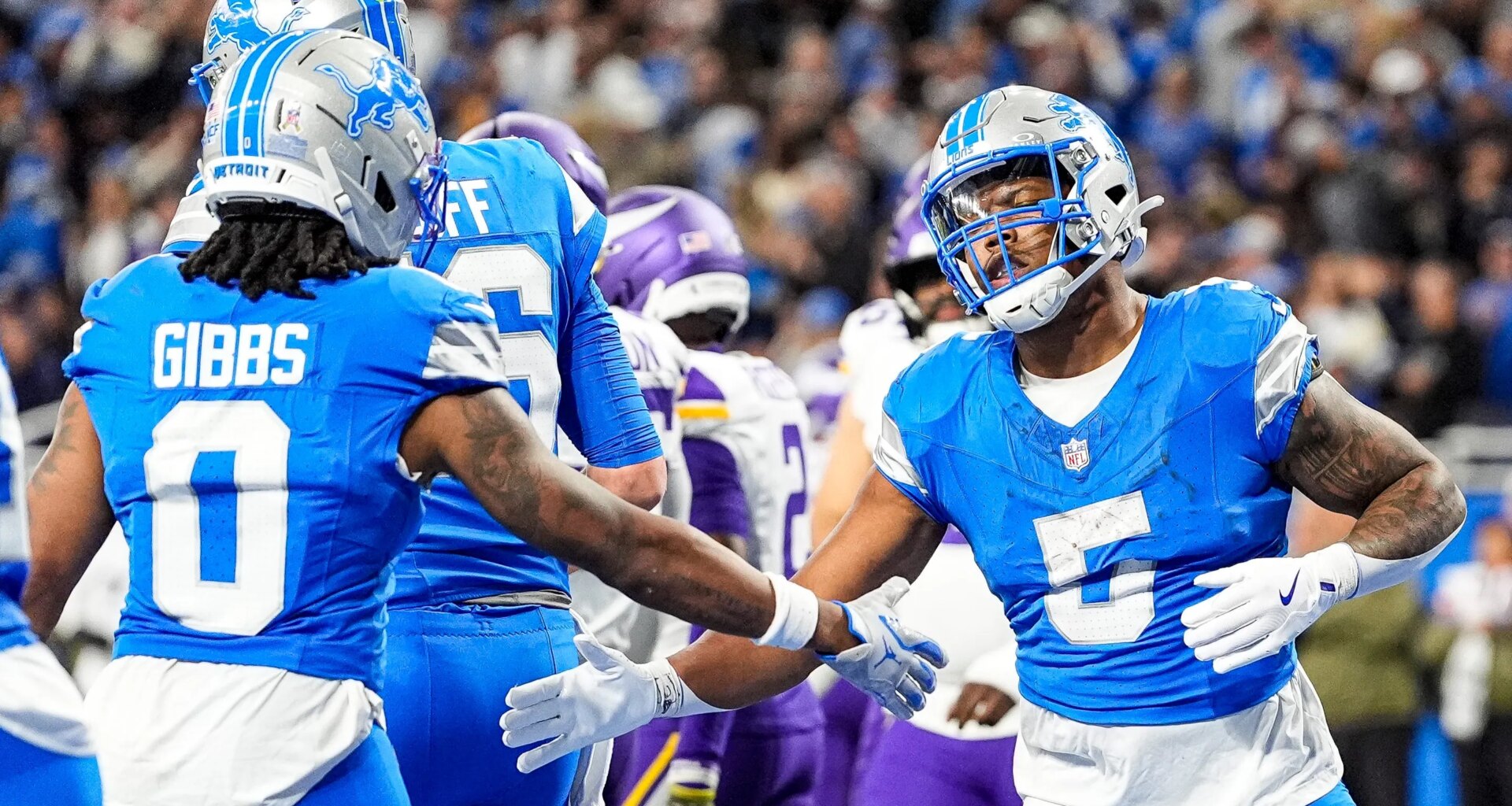 Jahmyr Gibbs lets feelings known on Texans trade for David Montgomery