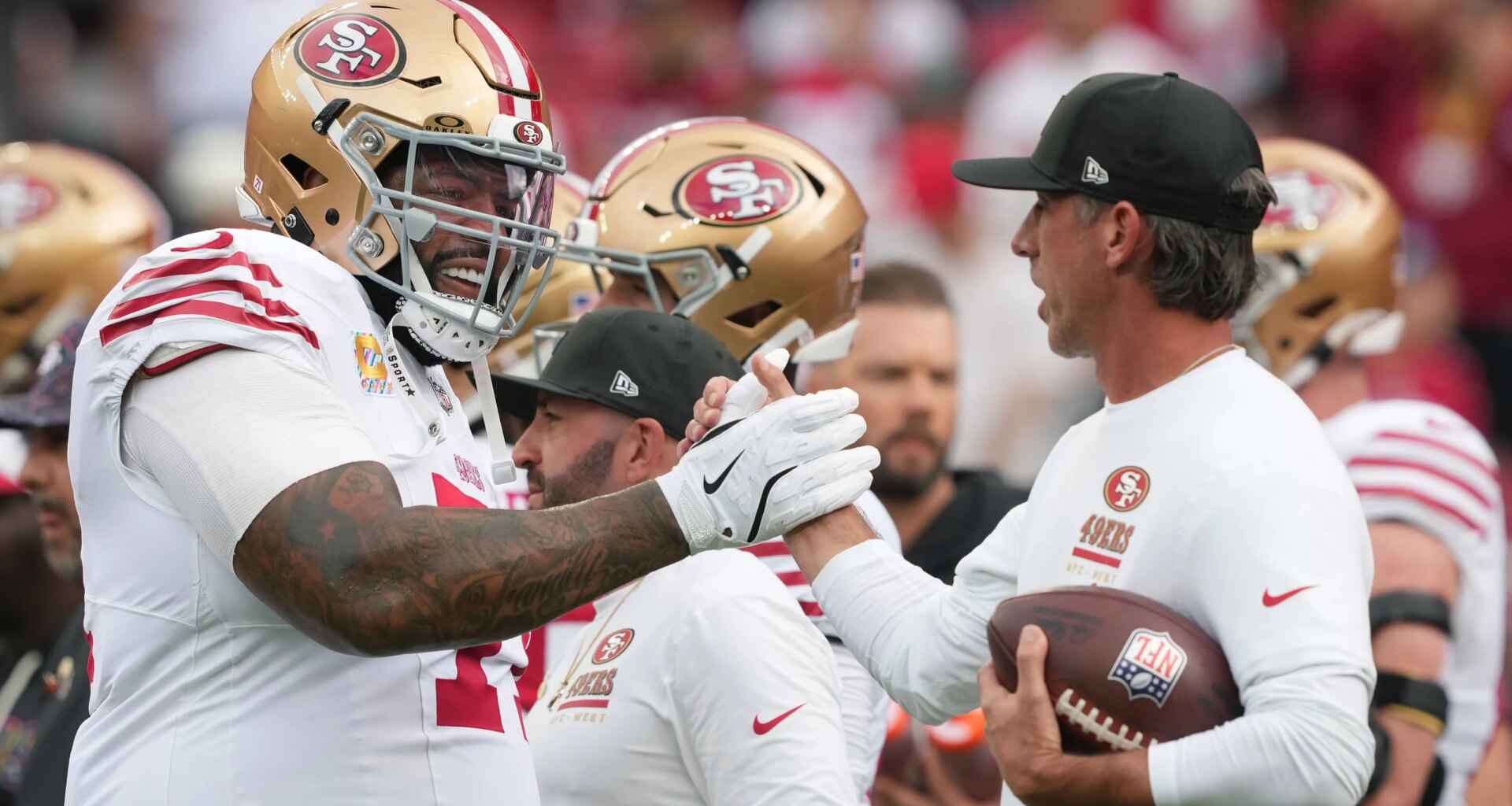 49ers' Trent Williams didn't hold back in his belief in Kyle Shanahan