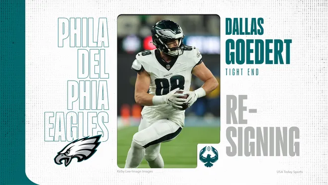 Eagles re-sign tight end Dallas Goedert on a one-year deal