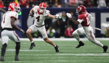 Saints meet underrated Georgia tight end Oscar Delp