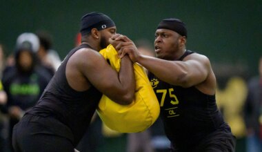 Oregon's Emmanuel Pregnon won't fall past Saints