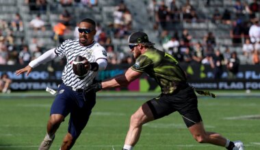 Logan Paul sacks Hurts, Eagles QB scores TD at Fanatics Flag Football