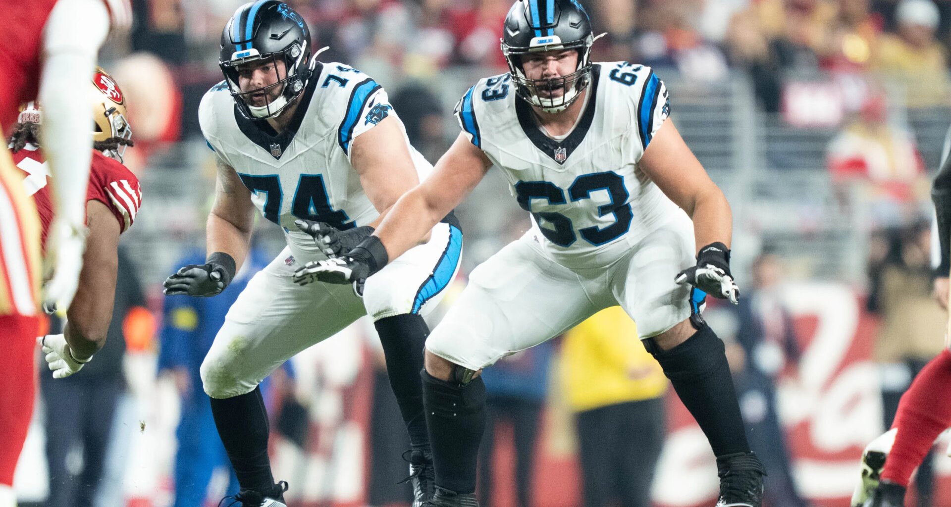 Former Panthers OL Austin Corbett visits with Bills