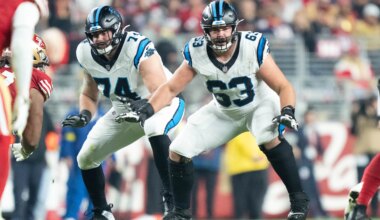 Former Panthers OL Austin Corbett visits with Bills