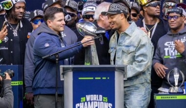 Seahawks hold press conference for Jaxon Smith-Njigba's contract extension