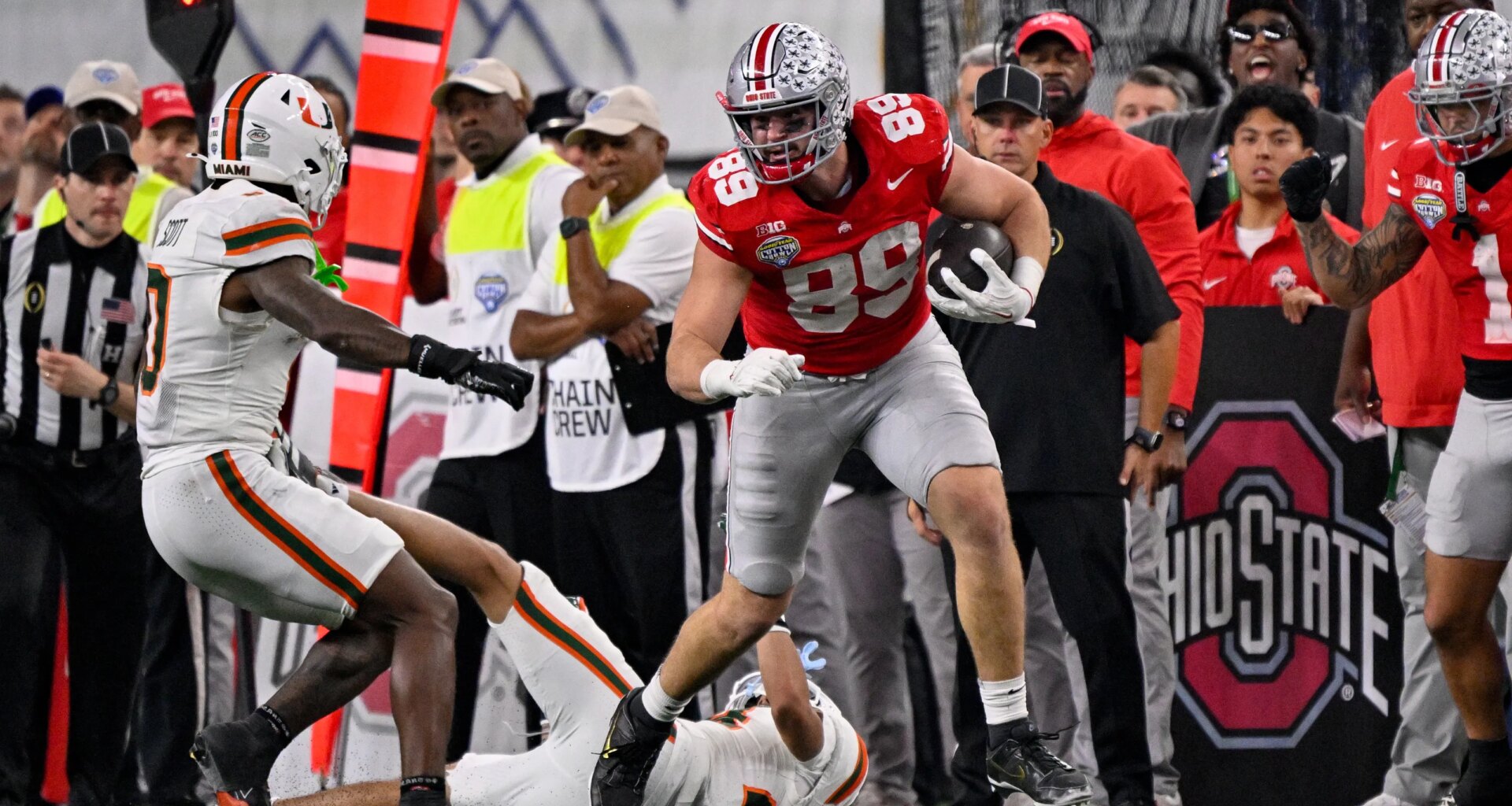 Browns have met with Ohio State TE Will Kacmarek ahead of NFL Draft
