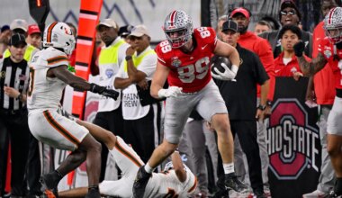 Browns have met with Ohio State TE Will Kacmarek ahead of NFL Draft