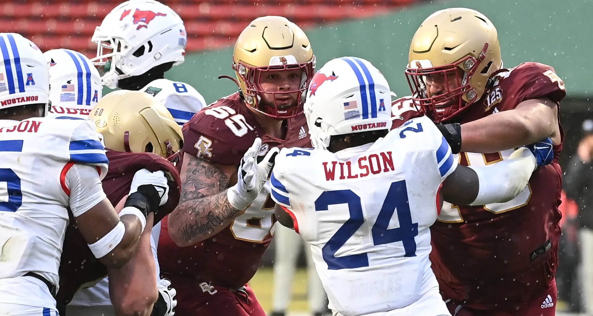 No. 33, Boston College OL Logan Taylor