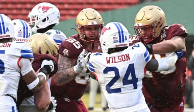 No. 33, Boston College OL Logan Taylor
