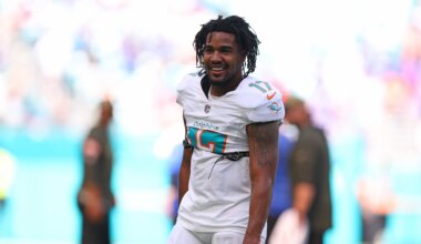 George Paton comments on Jaylen Waddle trade