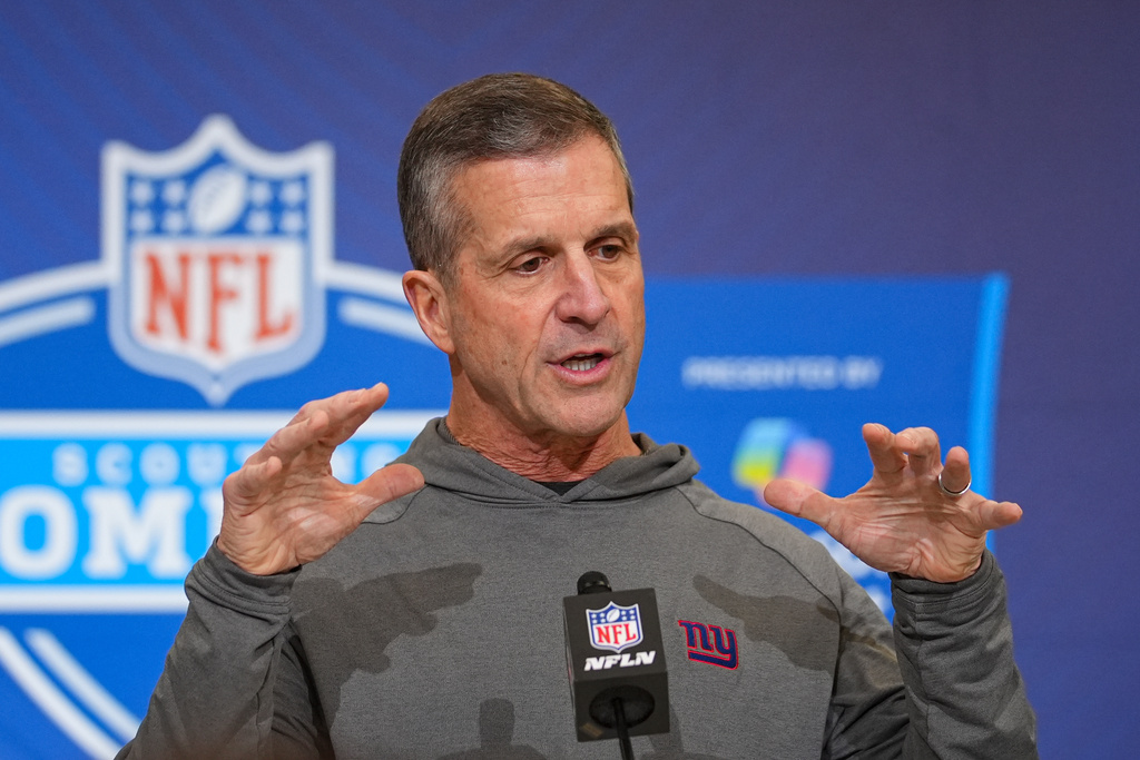 Giants' John Harbaugh gets close look at Ohio State's Styles, Downs