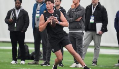 Drew Allar looking healthy as he shows off arm strength at Penn State’s pro day