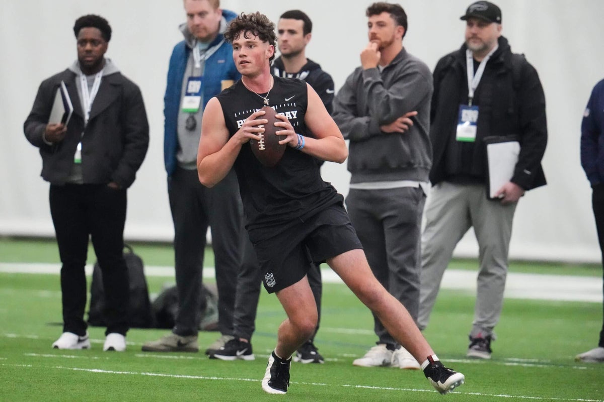 Drew Allar looking healthy as he shows off arm strength at Penn State’s pro day