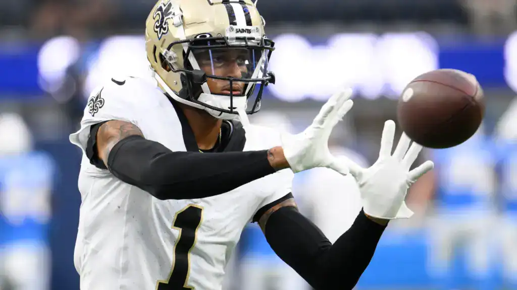 2026 Free Agent Alontae Taylor Should Interest the Cowboys New Orleans Saints cornerback Alontae Taylor tracking a football in coverage during an NFL game.