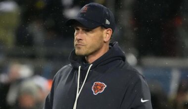Chicago Bears head coach Ben Johnson