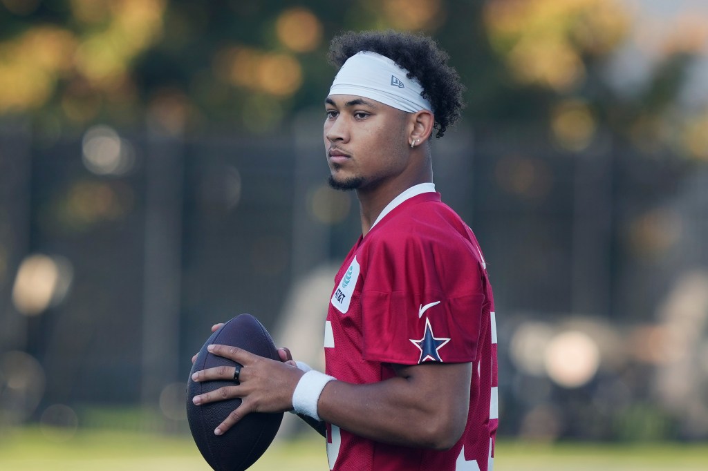Chargers backup quarterback Trey Lance