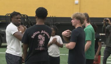 ShunDerrick Powell holds first Heart Over Height Football Camp