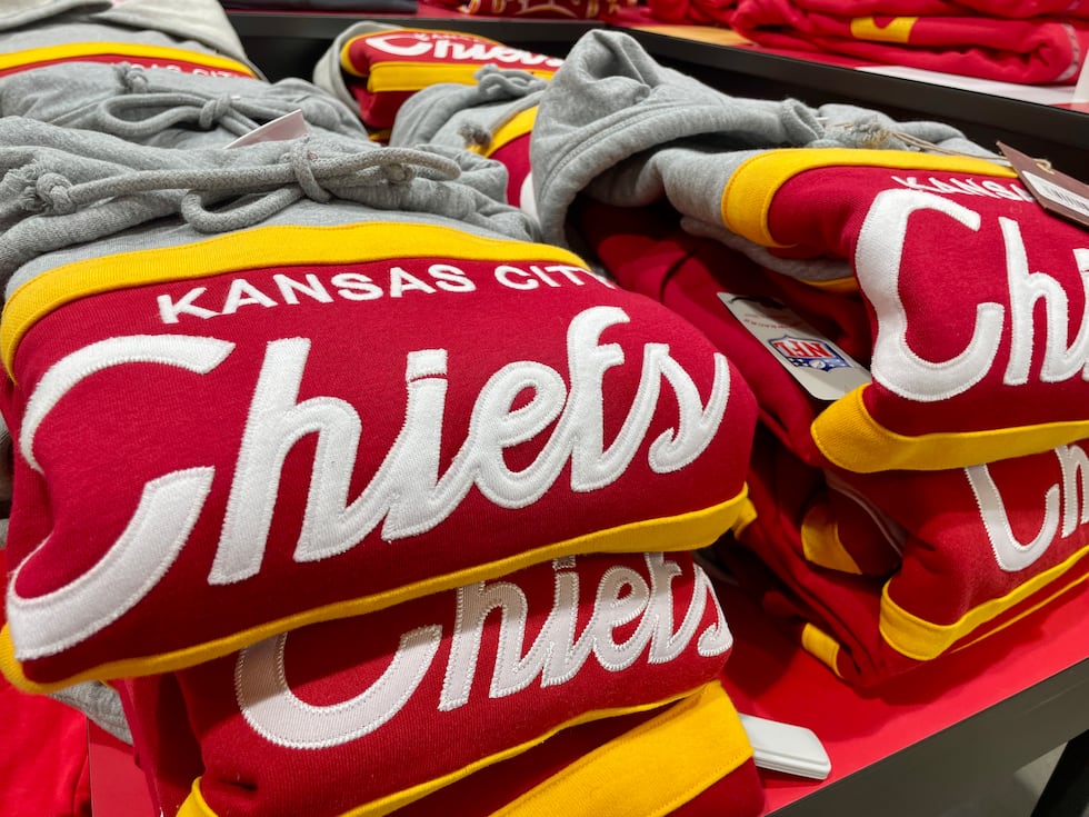 FILE — Kansas City Chiefs gear.