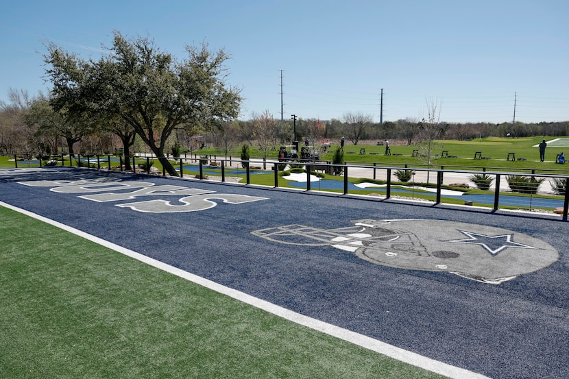 An outdoor events area features a Cowboys end zone.
