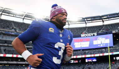 Former Seattle Seahawks QB Russell Wilson New York Giants 2025...