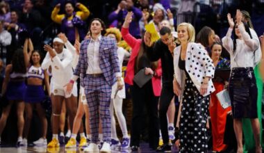 The sparkliest Sweet 16 sideline: Meet Kim Mulkey’s chic LSU coaching staff