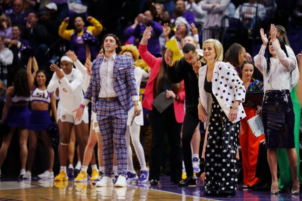 The sparkliest Sweet 16 sideline: Meet Kim Mulkey’s chic LSU coaching staff