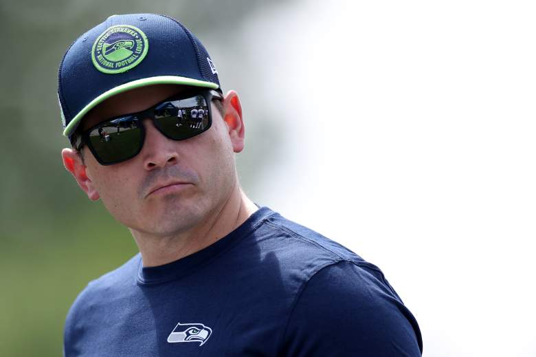 Seattle Seahawks head coach Mike Macdonald during a practice.
