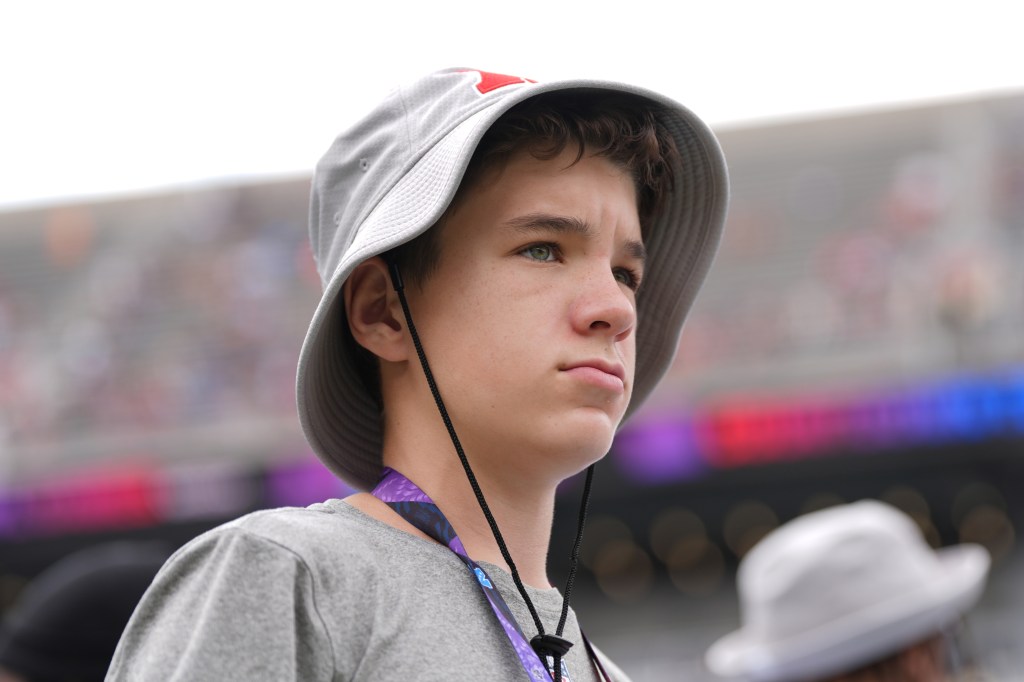 Marshall Manning looks on prior to the 2025 NFL Pro Bowl Games at Camping World Stadium on February 02, 2025 in Orlando, Florida. 