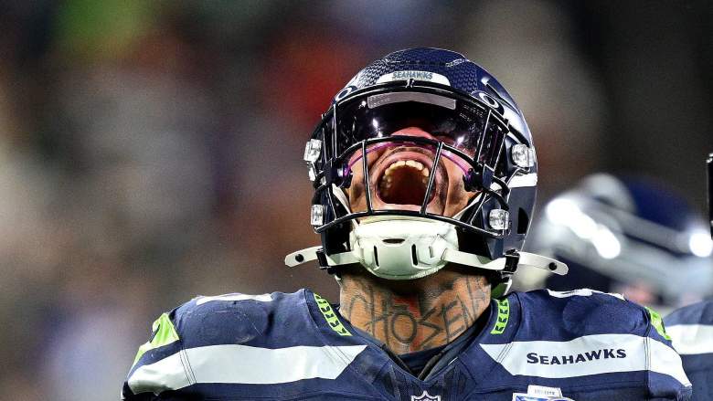 Seattle Seahawks defensive lineman Byron Murphy during an NFL game.