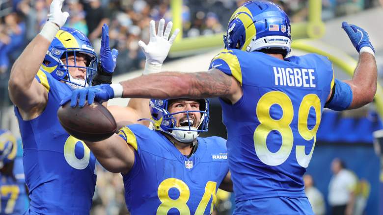 Davis Allen, Colby Parkinson, Tyler Higbee, Los Angeles Rams