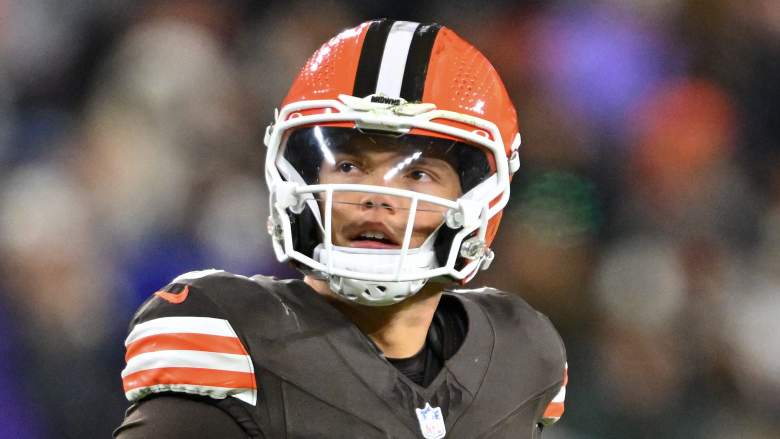 Cleveland Browns quarterback Dillon Gabriel has not been around the team facility.