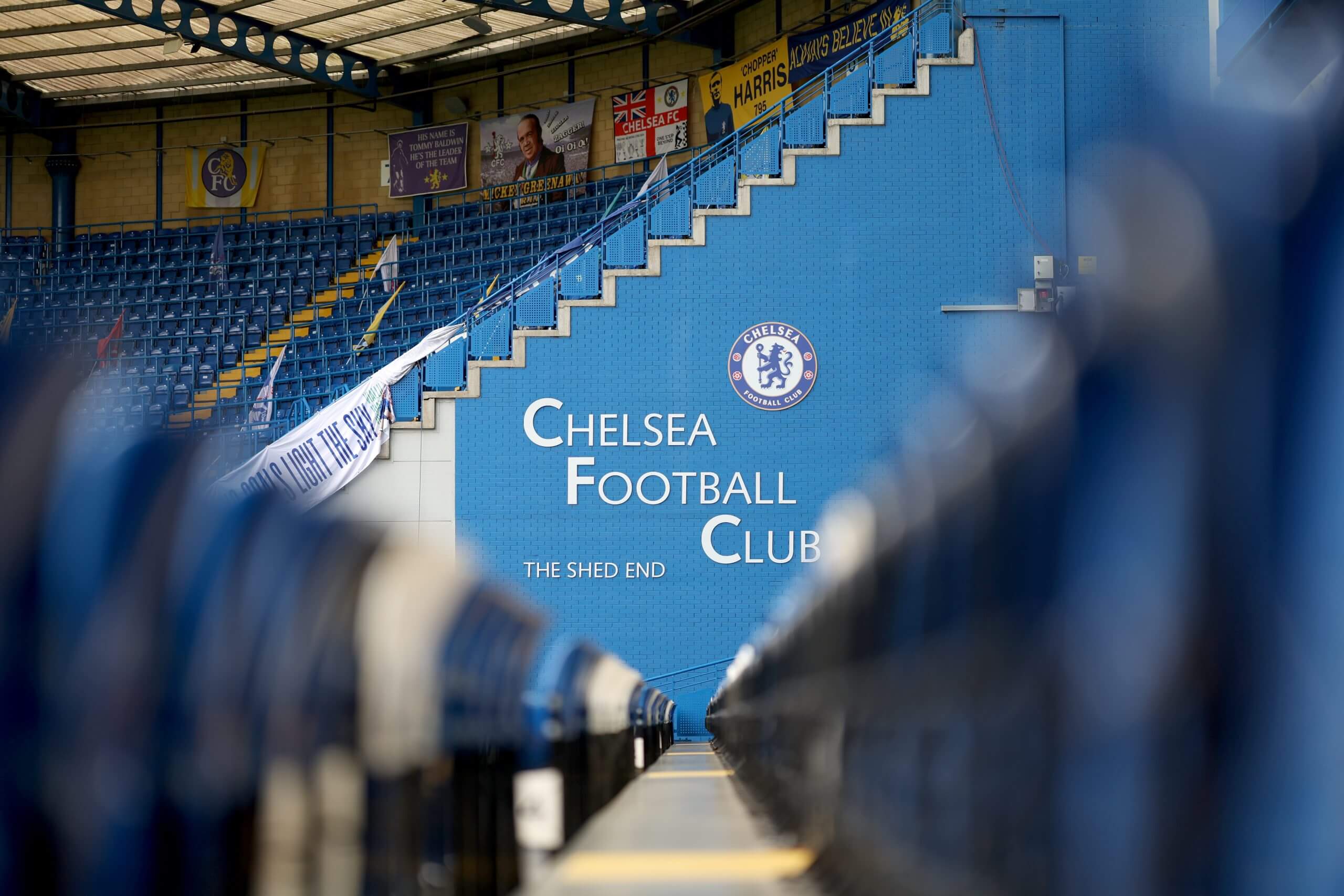 A view of the inside of Chelsea's Stamford Bridge stadium