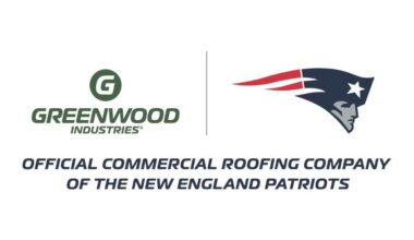 Greenwood Industries Named Official Commercial Roofing Partner of New England Patriots