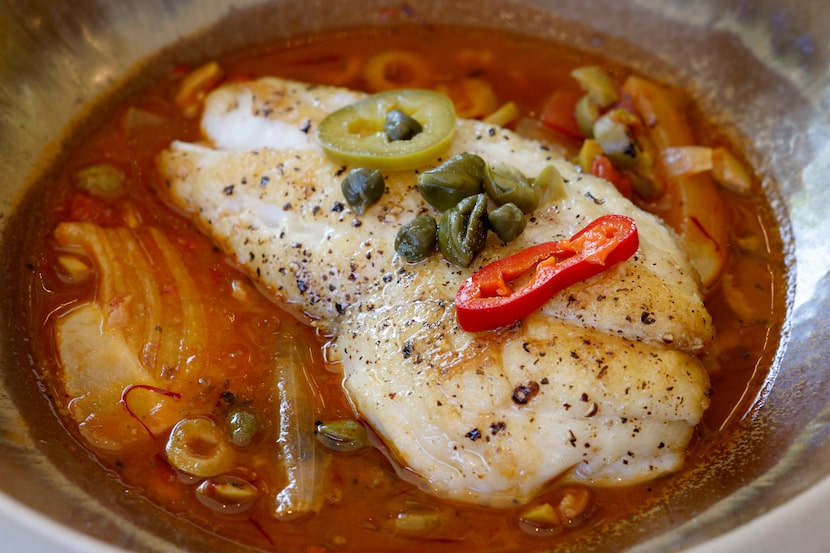 For fish, Caffe Lucca offers branzino, a rotating fish of the day and snapper (pictured),...