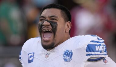 Detroit Lions considering moving All-Pro RT Penei Sewell to LT, Dan Campbell says