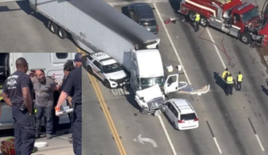 Deputy hospitalized, truck driver detained after wreck involving HCSO vehicle, firetruck in Aldine