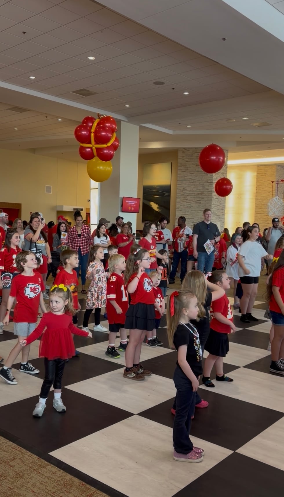 Thousands of young Chiefs fans showed up to celebrate.