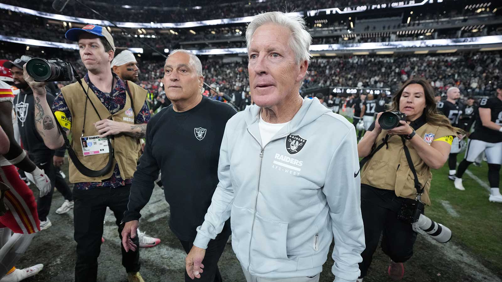 Raiders fire Pete Carroll after disastrous 3-14 season as tenure ends, with eyes on draft, NFL Playoffs future, and a new direction.
