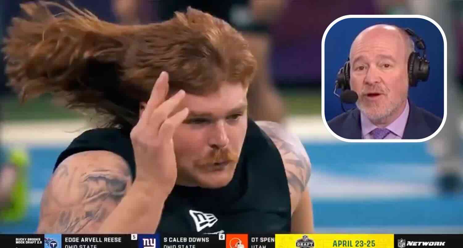 Rich Eisen couldn't get enough of Gennings Dunker's mullet
