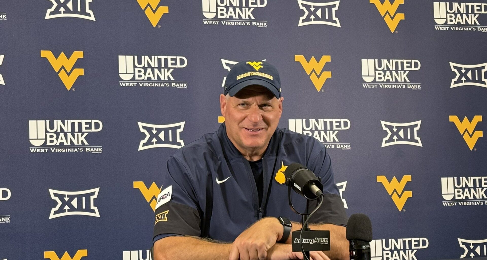 West Virginia head football coach Rich Rodriguez