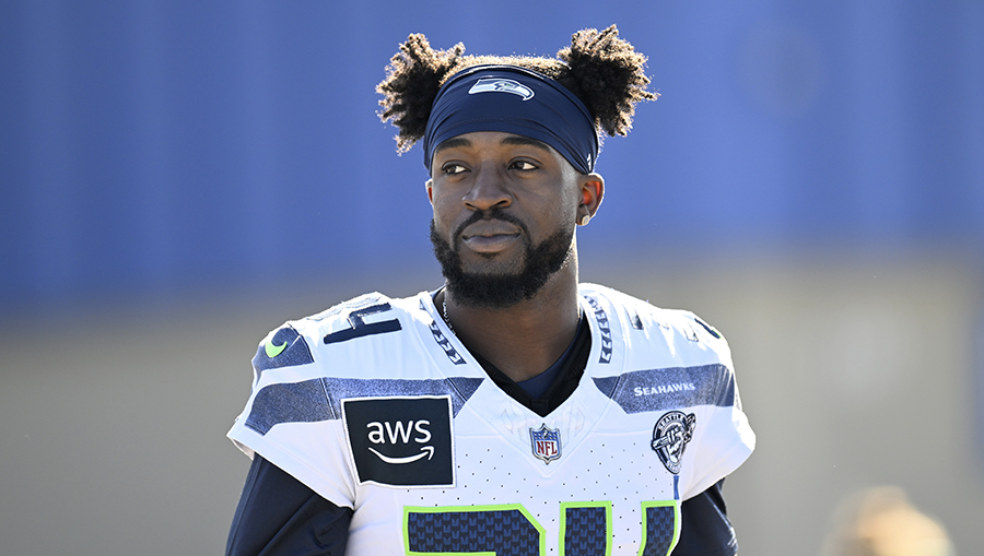 Seattle Seahawks Shemar Jean-Charles...