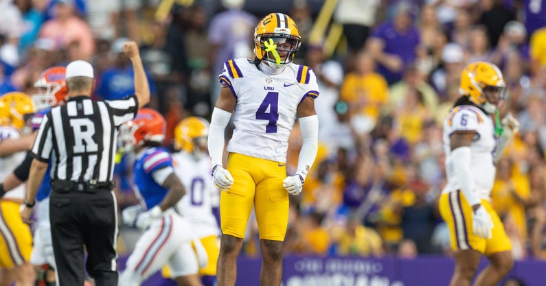 LSU DB Mansoor Delane fell short of winning the Thorpe Award (Photo: USA Today)