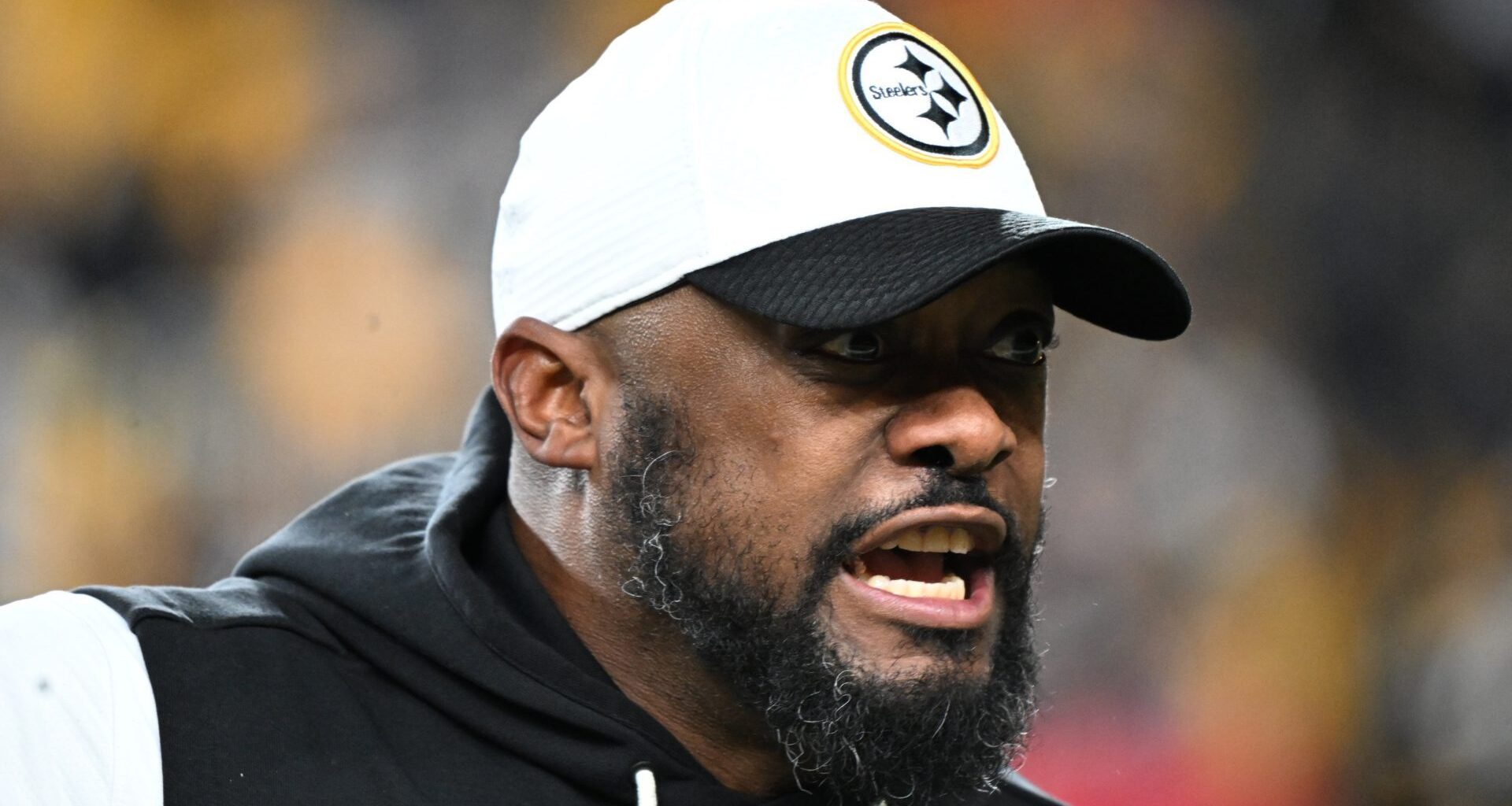 Jan 12, 2026; Pittsburgh, PA, USA; Pittsburgh Steelers head coach Mike Tomlin before an AFC Wild Card Round game against the Houston Texans at Acrisure Stadium. Mandatory Credit: Barry Reeger-Imagn Images
