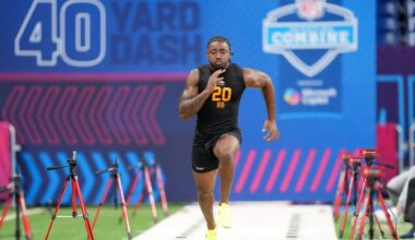Arkansas RB Mike Washington Jr. cries tears of joy after 40-yard dash at NFL combine